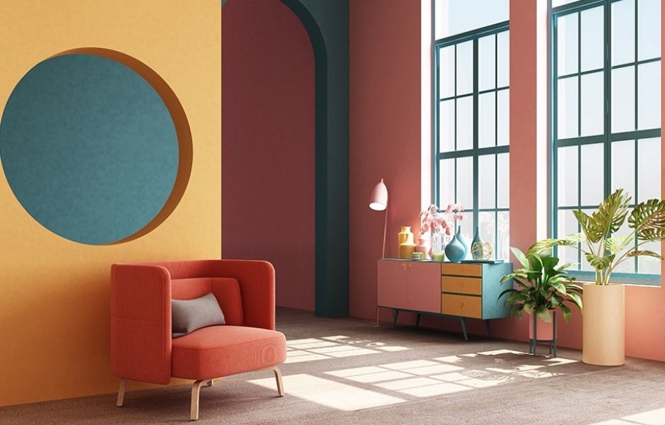 Color block - sự lên ngôi của phong cách khối màu trong thiết kế nội thất
