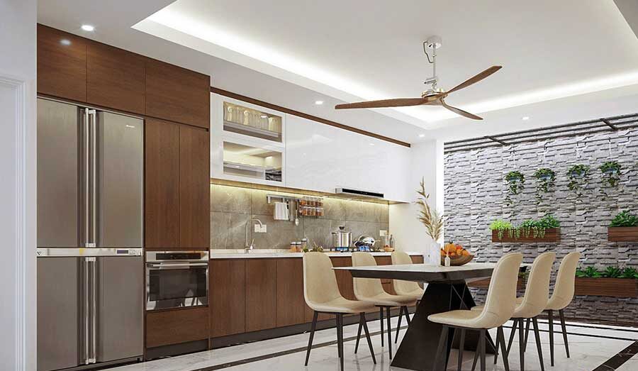 Mẫu tủ bếp gỗ công nghiệp Hải Dương - Thiết kế sang trọng và hiện đại