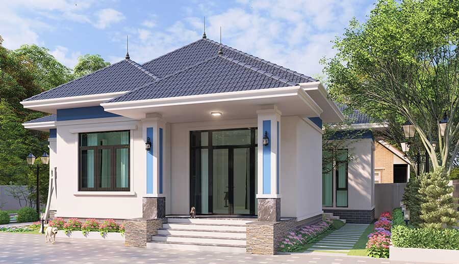 Thiết kế kiến trúc biệt thự Hanabe tại Hải Dương