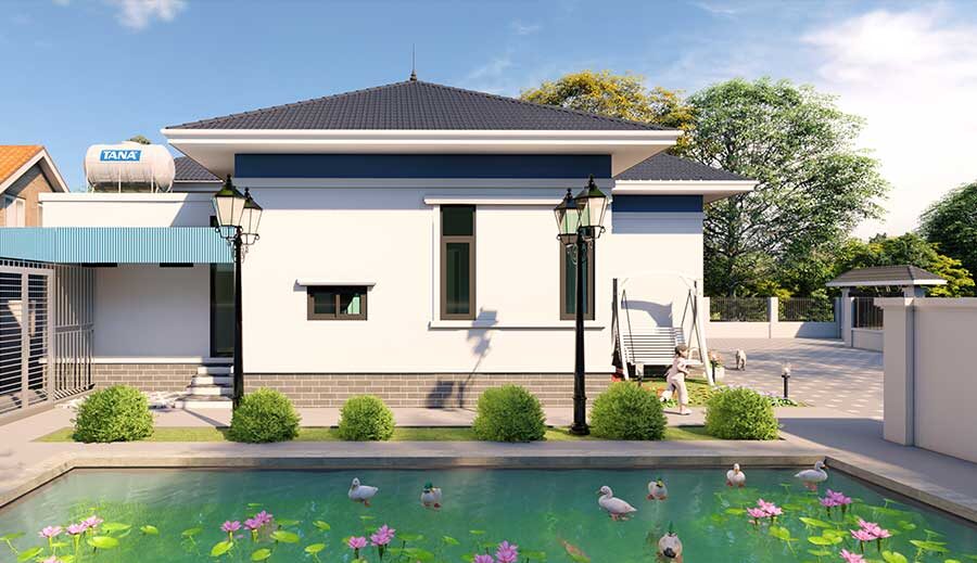 Thiết kế kiến trúc biệt thự Hanabe tại Hải Dương