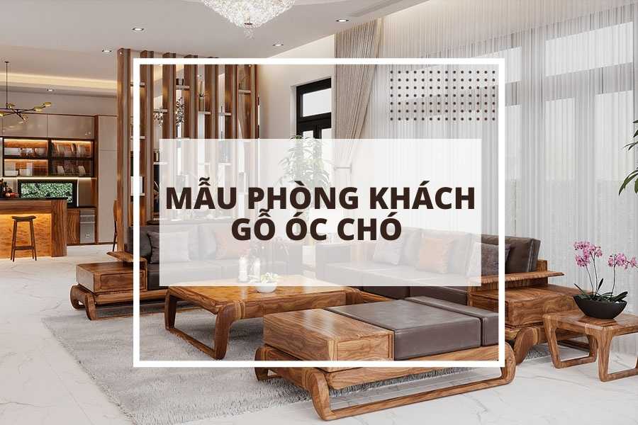 Mẫu phòng khách gỗ óc chó - vẻ đẹp thời thượng