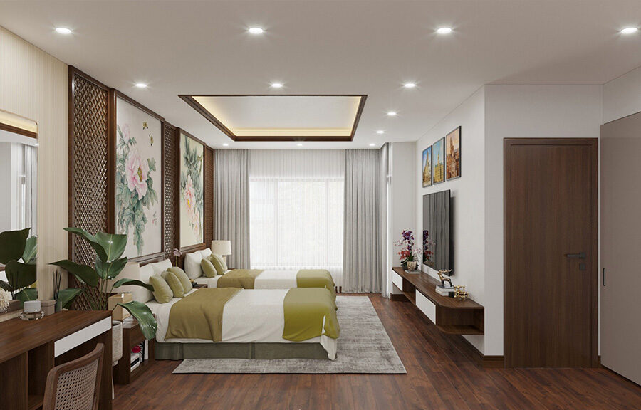 Dự án nhà phố đập thông 2 căn - Ecorivers Hải Dương