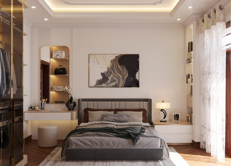 Thiết kế nội thất nhà phố Mr.Quyết - Nội thất Hải Dương