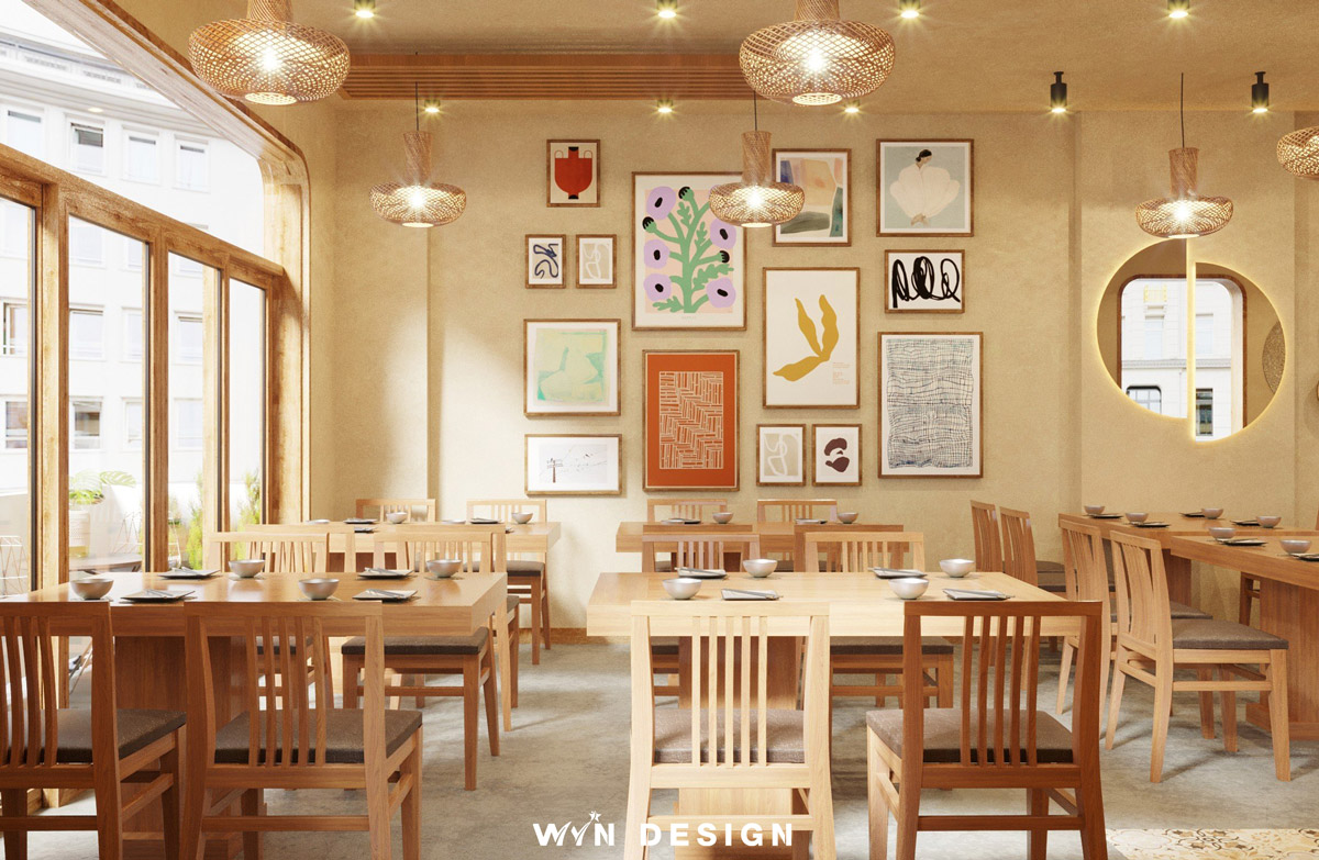 Thiết kế nội thất nhà hàng Bamboo Restaurant – Hải Dương