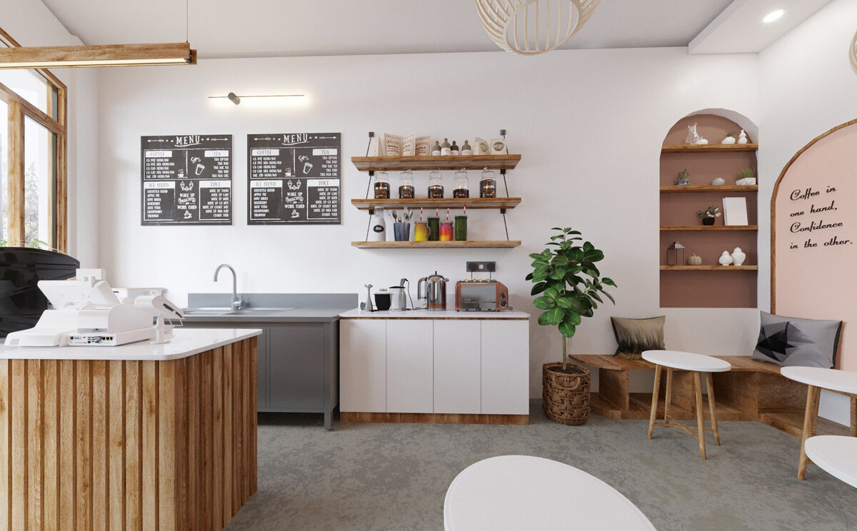 Thiết kế nội thất quán cafe B.O.B - Mr.B tại Hải Dương