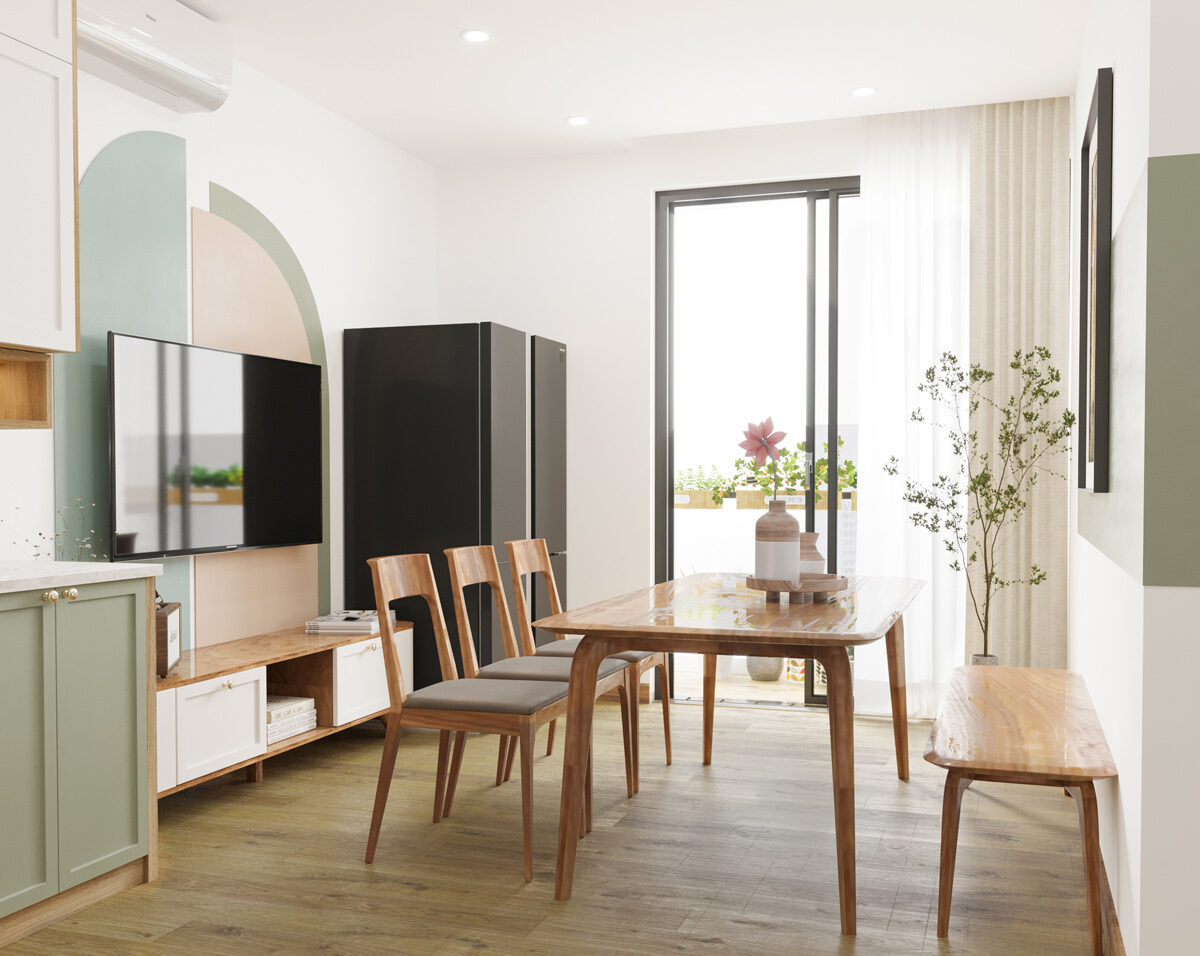 Dự án thiết kế nội thất căn hộ tại LightHouse – Ecorivers | Căn 62m2 Hải Dương
