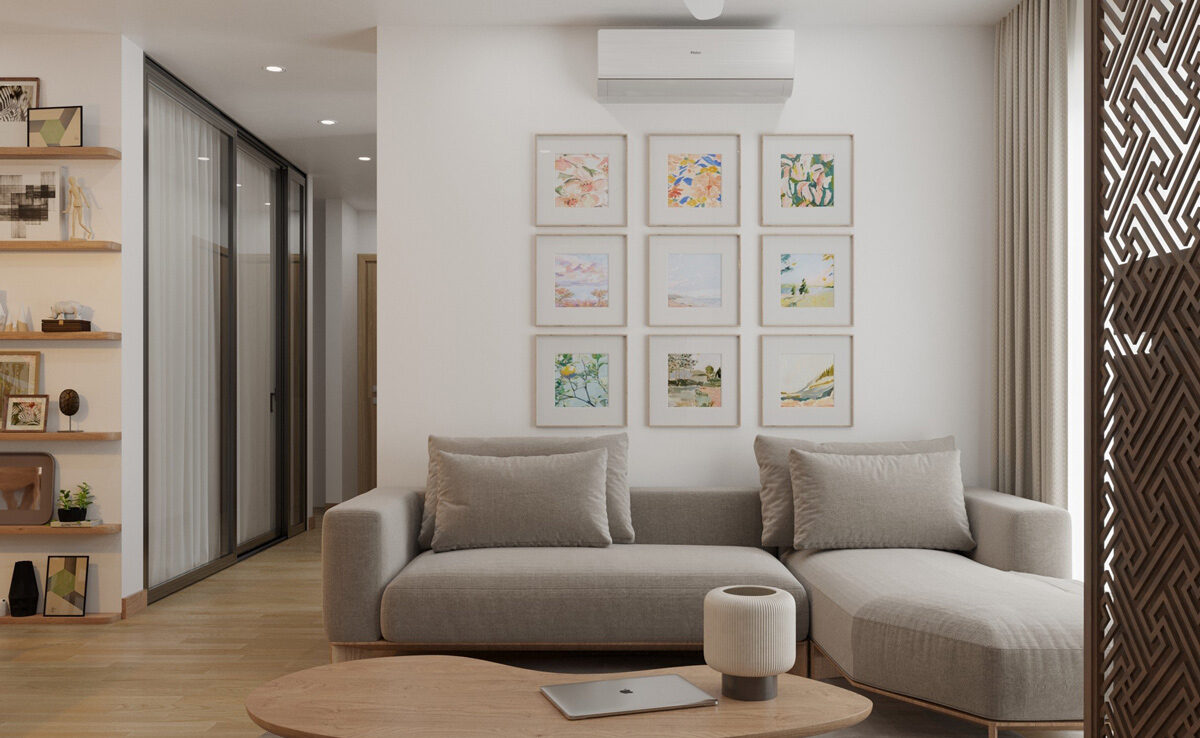 Nội thất chung cư 2 căn đập thông 80m2 tại LightHouse - Ecorivers Hải Dương