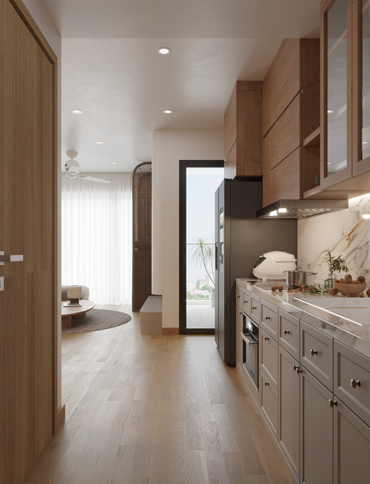 Nội thất chung cư 2 căn đập thông 80m2 tại LightHouse - Ecorivers Hải Dương