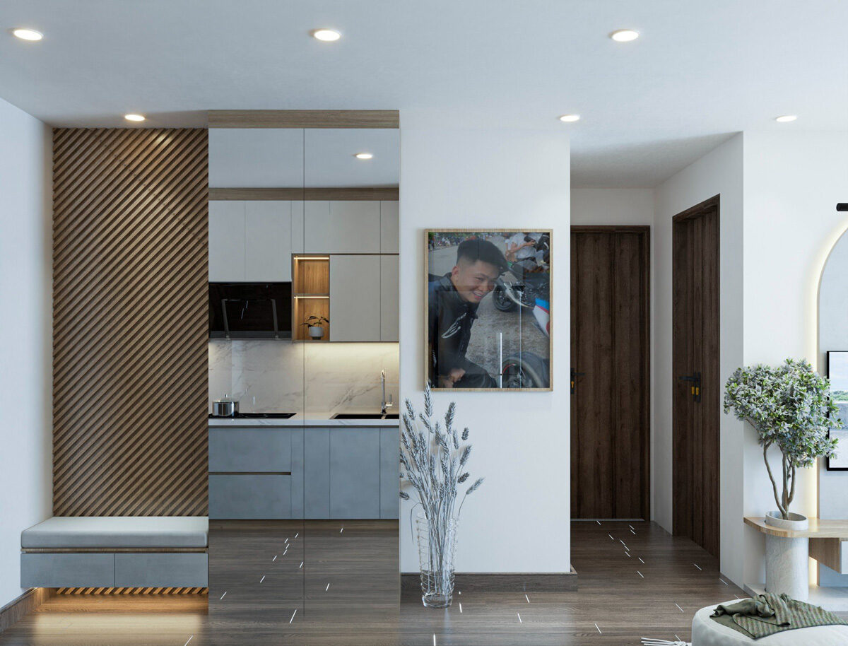 Nội thất chung cư 2 phòng ngủ LightHouse Ecorivers Hải Dương | 59m2