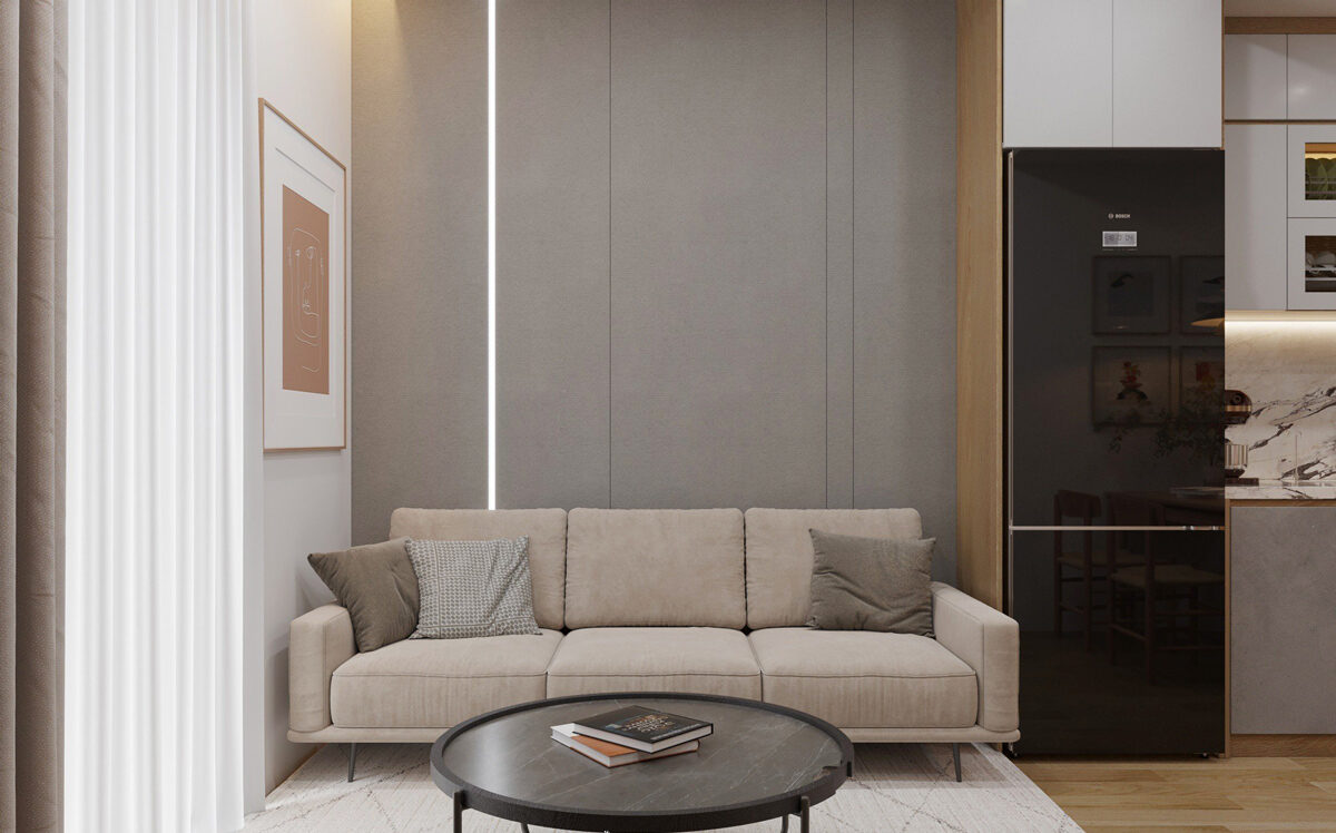 Thiết kế nội thất chung cư 50m2 - Mr.Chen | LightHouse Hải Dương