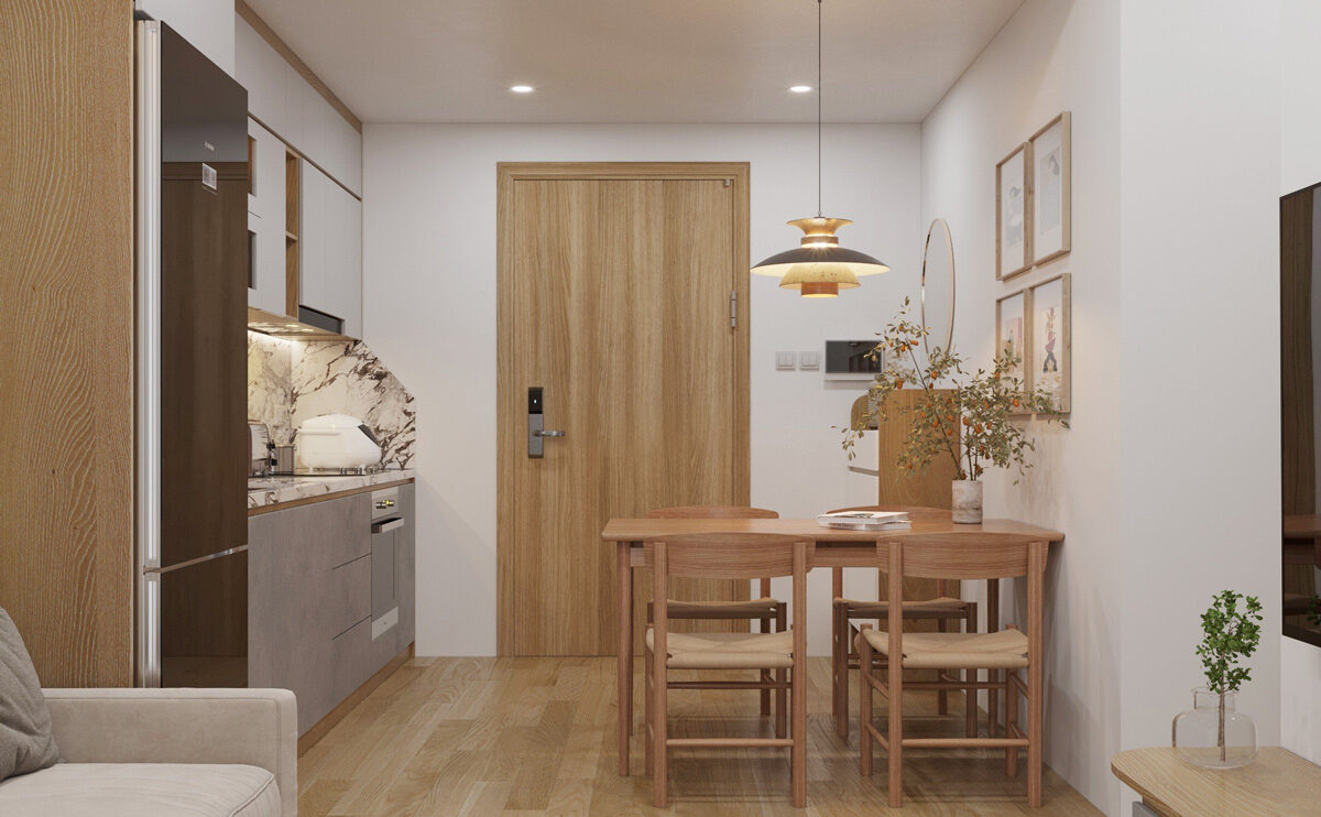 Thiết kế nội thất chung cư 50m2 - Mr.Chen | LightHouse Hải Dương
