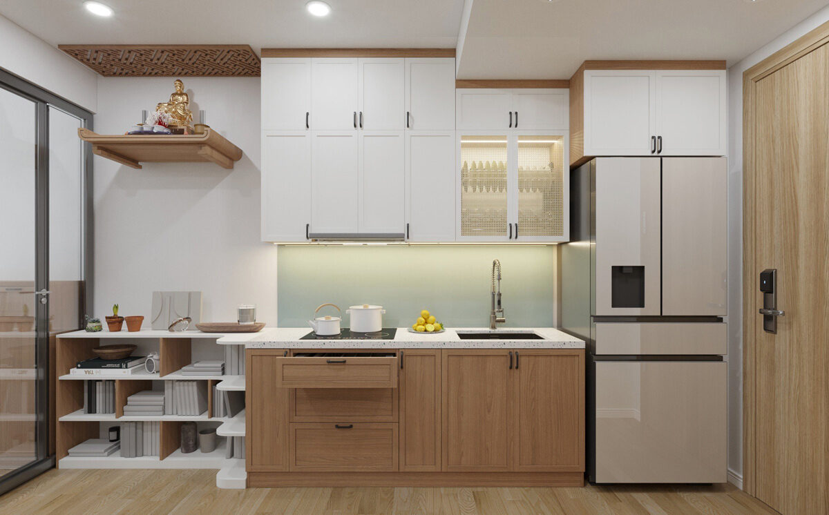Thiết kế căn hộ studio 32m2 - Mrs.Quyên | LightHouse Ecorivers Hải Dương