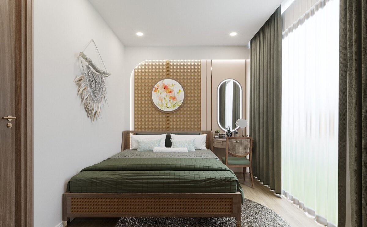 Thiết kế căn hộ studio 32m2 - Mrs.Quyên | LightHouse Ecorivers Hải Dương