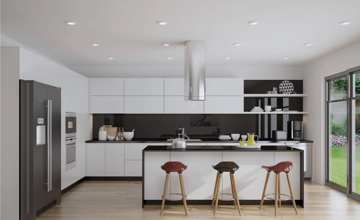 Mẫu thiết kế phòng bếp cho chung cư