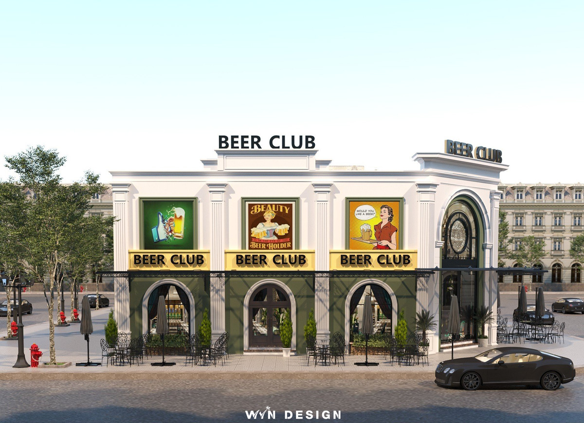 Dự án thiết kế quán bia Beer Club - Mr.D | Nam Sách, Hải Dương