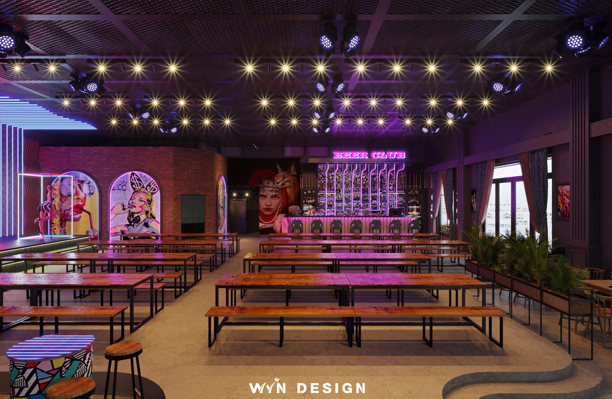 Dự án thiết kế quán bia Beer Club - Mr.D | Nam Sách, Hải Dươngc